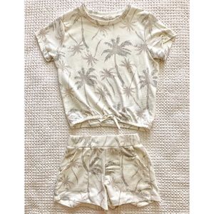 Jessica Simpson Palm Trees Neutral Set